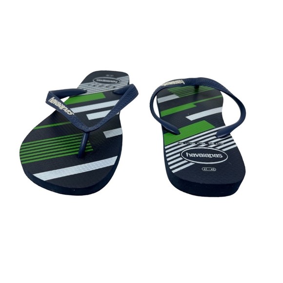 Flip Flops Mens 11/12 Women's 9/10 Blue Sandals classic shoes Havaianas unisex - Picture 4 of 6